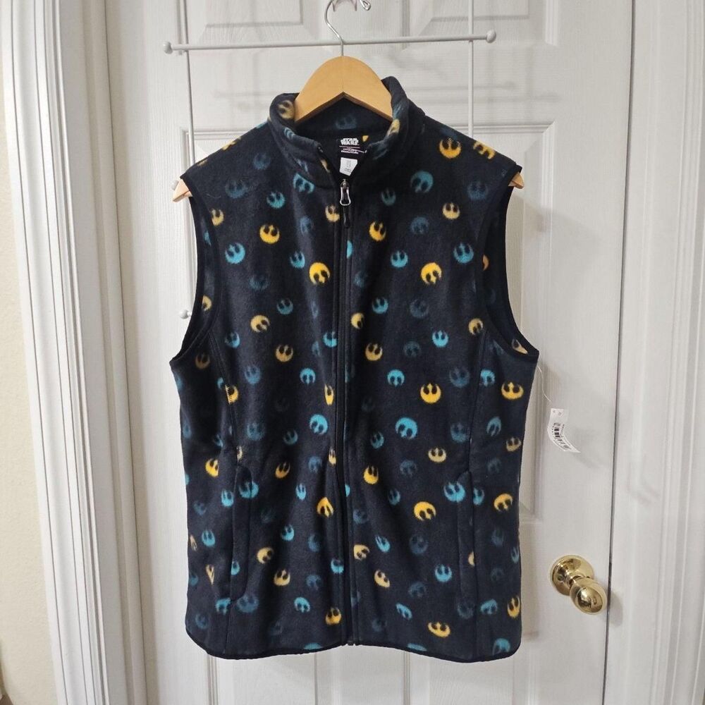 Amazon Essentials Star Wars Rebel Alliance Icon Fleece Vest Size M
